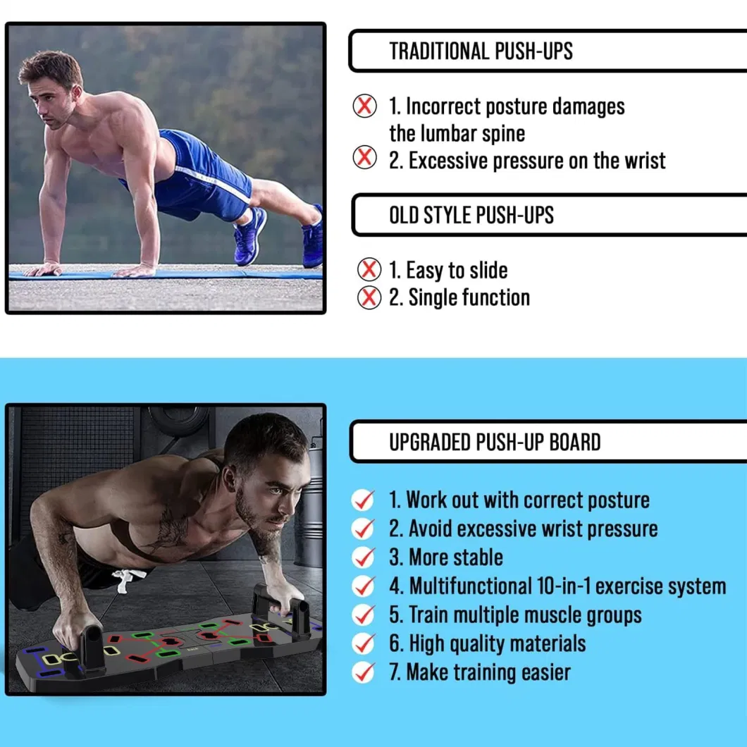 Wholesale Professional Workouts Home Gym Strength Training Equipment Push up Board